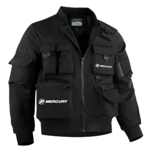Mercury Marine Fishing AU Exclusive Logo Tactical Cargo Jacket HOFS150525A01MCM - Black