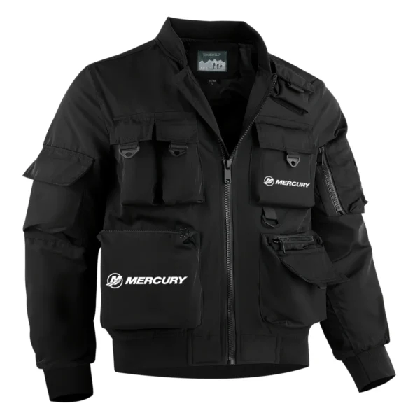 Mercury Marine Fishing AU Exclusive Logo Tactical Cargo Jacket HOFS150525A01MCM - Black