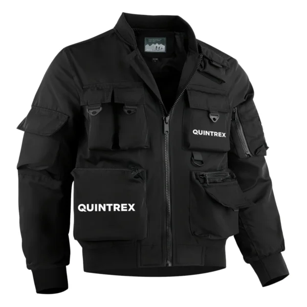 Quintrex Fishing AU Exclusive Logo Tactical Cargo Jacket HOFS150525A01QTX - Black