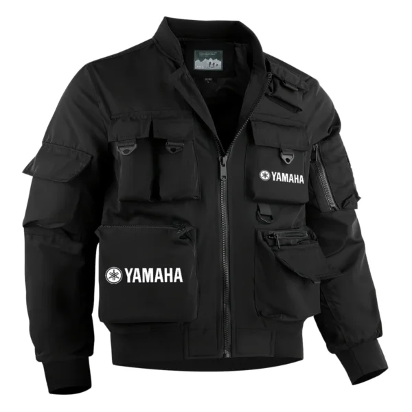 Yamaha Marine Fishing AU Exclusive Logo Tactical Cargo Jacket HOFS150525A01YMM - Black
