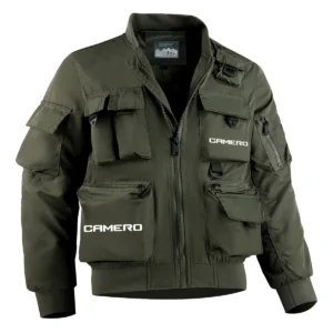 Camero Fishing AU Exclusive Logo Tactical Cargo Jacket HOFS150525A01CMR - Green