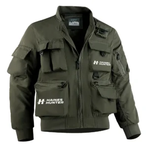 Haines Hunter Fishing AU Exclusive Logo Tactical Cargo Jacket HOFS150525A01HHT - Green