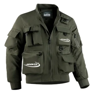 Hooker Boats Fishing AU Exclusive Logo Tactical Cargo Jacket HOFS150525A01HOO - Green