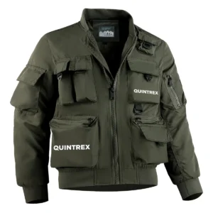 Quintrex Fishing AU Exclusive Logo Tactical Cargo Jacket HOFS150525A01QTX - Green