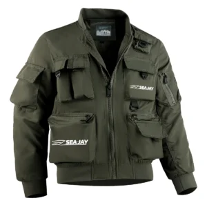 Sea Jay Fishing AU Exclusive Logo Tactical Cargo Jacket HOFS150525A01SJB - Green