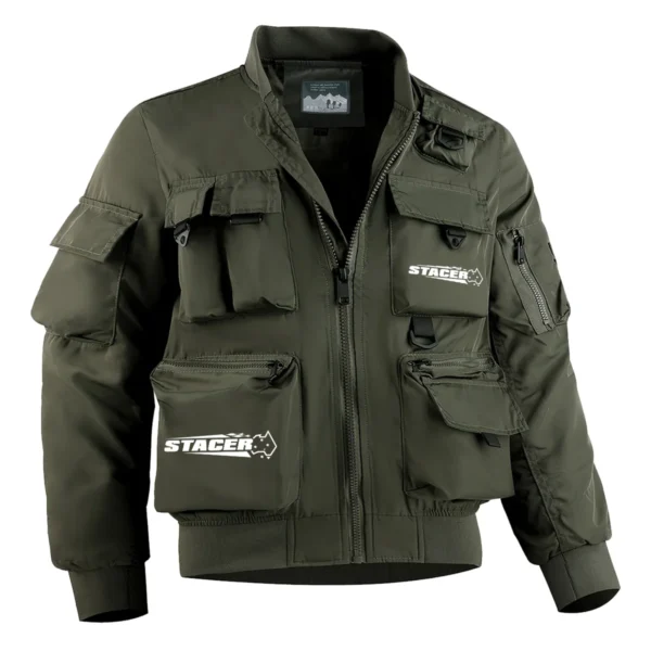 Stacer Fishing AU Exclusive Logo Tactical Cargo Jacket HOFS150525A01STC - Green