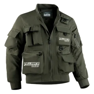 Yellowfin Plate Fishing AU Exclusive Logo Tactical Cargo Jacket HOFS150525A01YPB - Green