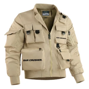 Bar Crusher Fishing AU Exclusive Logo Tactical Cargo Jacket HOFS150525A01BCR - Khaki