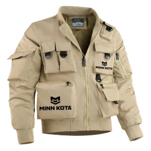 Minn Kota Fishing AU Exclusive Logo Tactical Cargo Jacket HOFS150525A01MNK - Khaki
