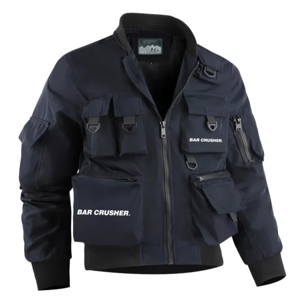 Bar Crusher Fishing AU Exclusive Logo Tactical Cargo Jacket HOFS150525A01BCR - Navy