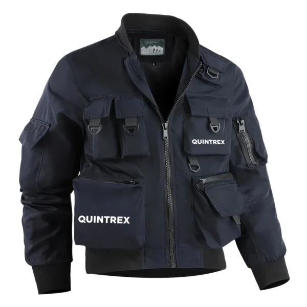 Quintrex Fishing AU Exclusive Logo Tactical Cargo Jacket HOFS150525A01QTX - Navy