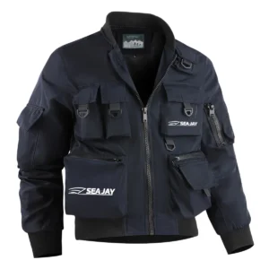 Sea Jay Fishing AU Exclusive Logo Tactical Cargo Jacket HOFS150525A01SJB - Navy