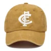 Carlton Blues AFL Exclusive Logo Washed Cotton Baseball Cap - Printed With Box HOAFL100525BC01CARL - Yellow