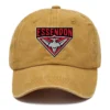 Essendon Bombers AFL Exclusive Logo Washed Cotton Baseball Cap - Printed With Box HOAFL100525BC01ESS - Yellow