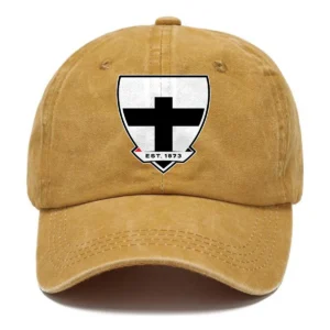 St Kilda Saints AFL Exclusive Logo Washed Cotton Baseball Cap - Printed With Box HOAFL100525BC01STK - Yellow