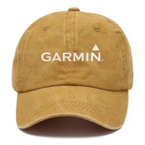 Garmin Fishing AU Exclusive Logo Washed Cotton Baseball Cap - Printed With Box HOFS070525AU1GA - Yellow