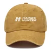Haines Hunter Fishing AU Exclusive Logo Washed Cotton Baseball Cap - Printed With Box HOFS070525AU1HHT - Yellow