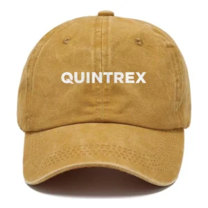 Quintrex Fishing AU Exclusive Logo Washed Cotton Baseball Cap - Printed With Box HOFS070525AU1QTX - Yellow
