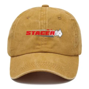 Stacer Fishing AU Exclusive Logo Washed Cotton Baseball Cap - Printed With Box HOFS070525AU1STC - Yellow