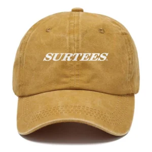 Surtees Fishing AU Exclusive Logo Washed Cotton Baseball Cap - Printed With Box HOFS070525AU1SUB - Yellow