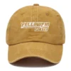 Yellowfin Plate Fishing AU Exclusive Logo Washed Cotton Baseball Cap - Printed With Box HOFS070525AU1YPB - Yellow