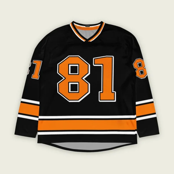 Oscar Piastri McLaren F1 V Neck Hockey Jersey BLF18525A1HJY - Black