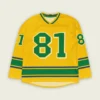 Oscar Piastri McLaren F1 V Neck Hockey Jersey BLF18525A3HJY - Green Gold