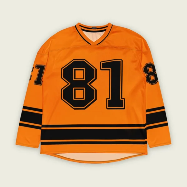 Oscar Piastri McLaren F1 V Neck Hockey Jersey BLF18525A5HJY - Papaya