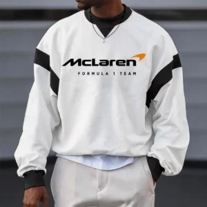 Limited Edition McLaren F1 Crew Neck Sweatshirt For Racing Fans BLMCL4525A1 - Black