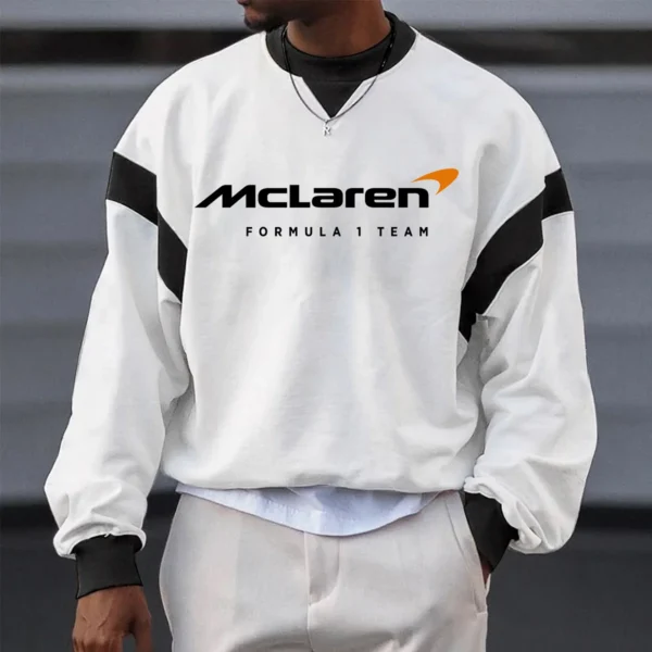 Limited Edition McLaren F1 Crew Neck Sweatshirt For Racing Fans BLMCL4525A1 - Black
