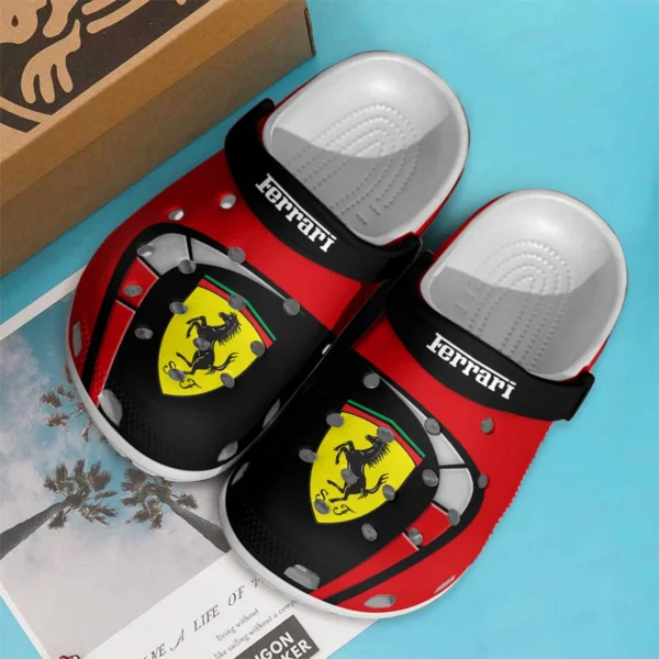 Ferrari F1 Crocs - Waterproof Odor-resistant Antimicrobial BL6425A1FRR - Black - Image 2