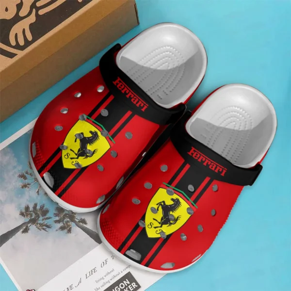 Ferrari F1 Crocs - Waterproof Odor-resistant Antimicrobial BL6425A2FRR - Black - Image 2