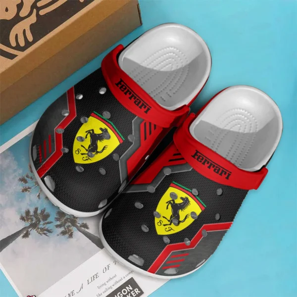 Ferrari F1 Crocs - Waterproof Odor-resistant Antimicrobial BL6425A3FRR - Black - Image 2