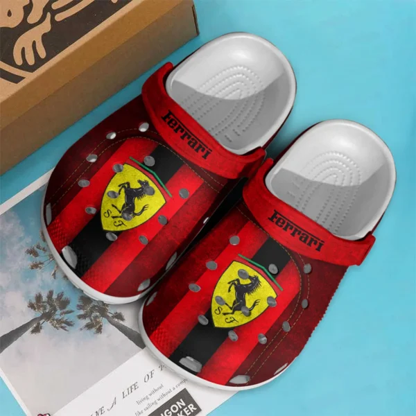 Ferrari F1 Crocs - Waterproof Odor-resistant Antimicrobial BL6425A5FRR - Black - Image 2