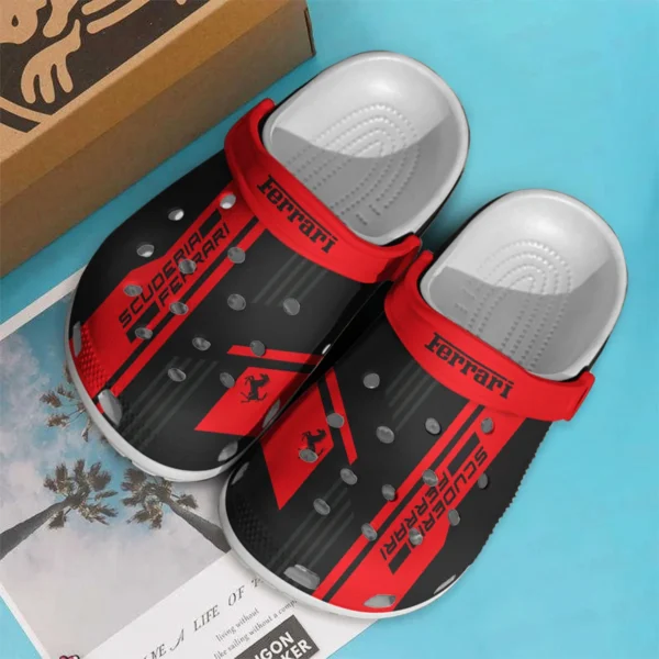 Ferrari F1 Crocs - Waterproof Odor-resistant Antimicrobial BL6425A6FRR - Black - Image 2