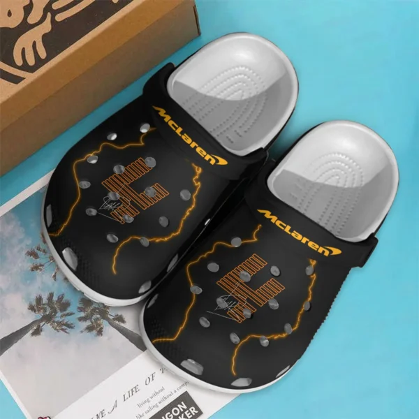 Norris Signature McLaren F1 Crocs - Waterproof Odor-resistant Antimicrobial BLMCL8425A18 - Image 2
