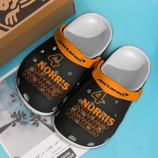 Lando Norris 4 McLaren F1 Crocs - Waterproof Odor-resistant Antimicrobial BLMCL8425A21 - Image 2
