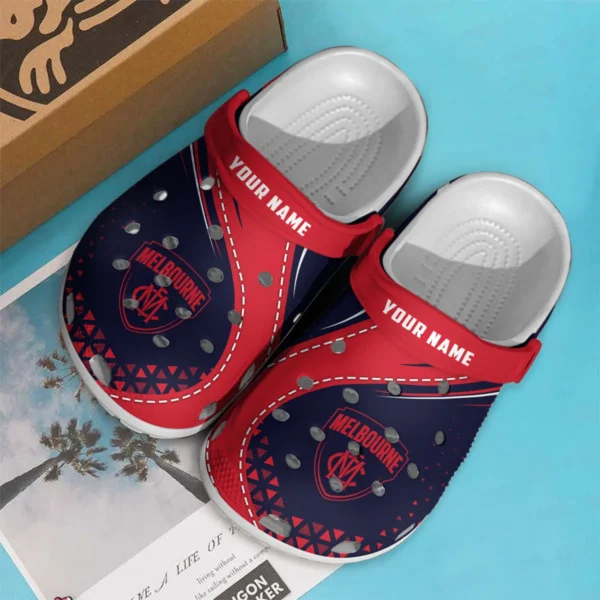 Melbourne Demons Australian Football League Exclusive Logo Crocs HOVA210525AFL08MELB - Image 3