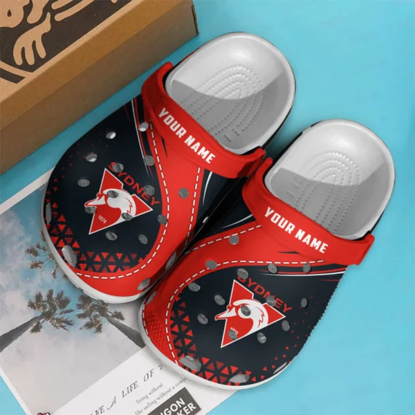 Sydney Swans Australian Football League Exclusive Logo Crocs HOVA210525AFL08SYD - Image 3