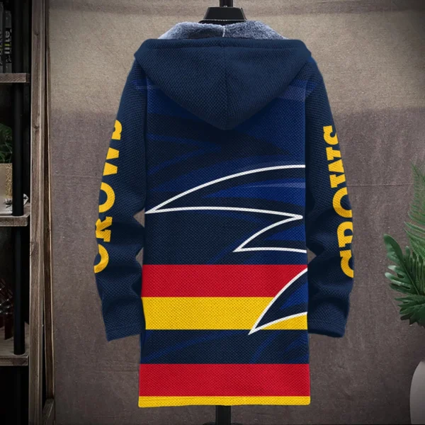 Adelaide Crows Australian Football League Exclusive Logo Fleece Windbreaker HOAFL130525FW01ADEL - Image 2