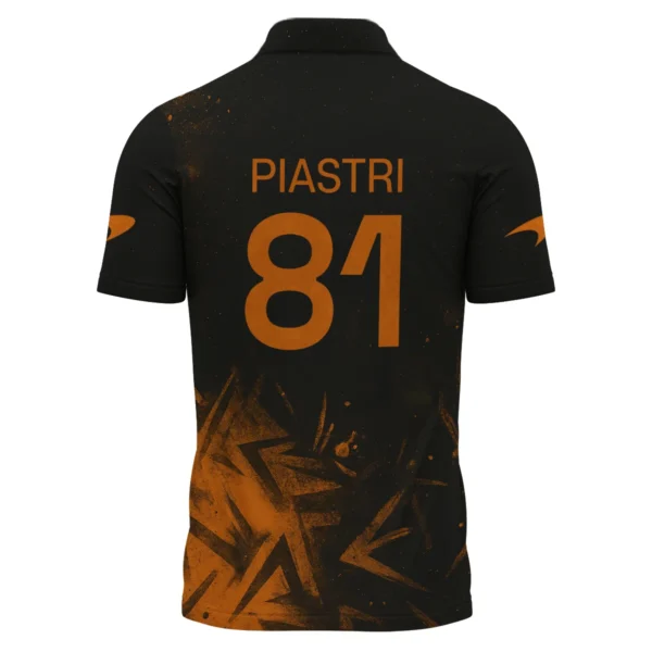Oscar Piastri McLaren F1 Polo Shirt All Over Prints BLMCL3525A3OPPL - Image 3