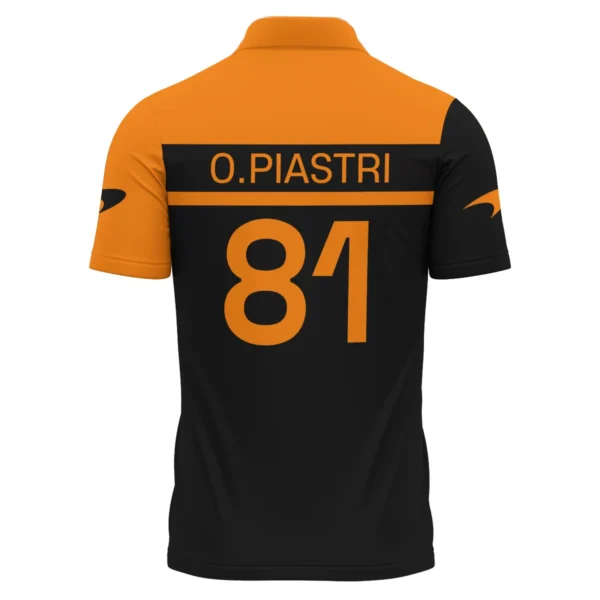 Oscar Piastri McLaren F1 Polo Shirt All Over Prints BLMCL5525A3PL - Image 3