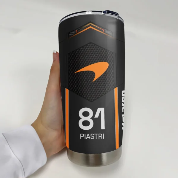 Oscar Piastri McLaren F1 Stainless Steel Tumbler 20oz 30oz Gift For Fan BLMCL11525A2OP - Image 2