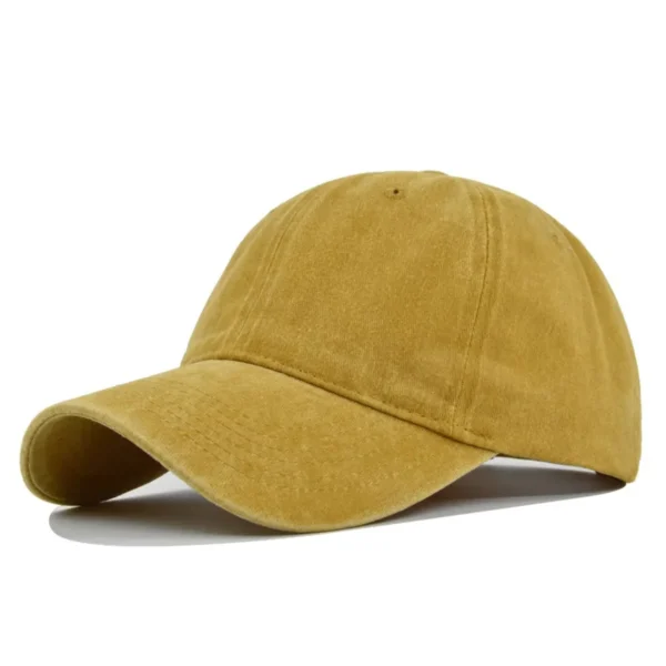 Hawthorn Hawks AFL Exclusive Logo Washed Cotton Baseball Cap - Printed With Box HOAFL100525BC01HAW - Yellow - Image 2