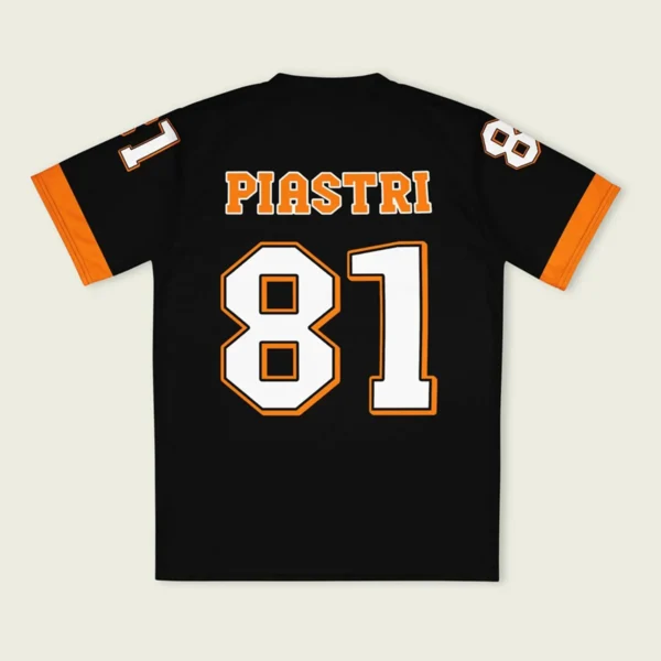 Oscar Piastri McLaren F1 Cross V-neck Jersey BLF18525B2VY - Black - Image 2