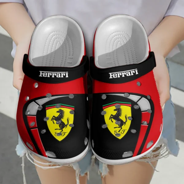 Ferrari F1 Crocs - Waterproof Odor-resistant Antimicrobial BL6425A1FRR - Black - Image 3