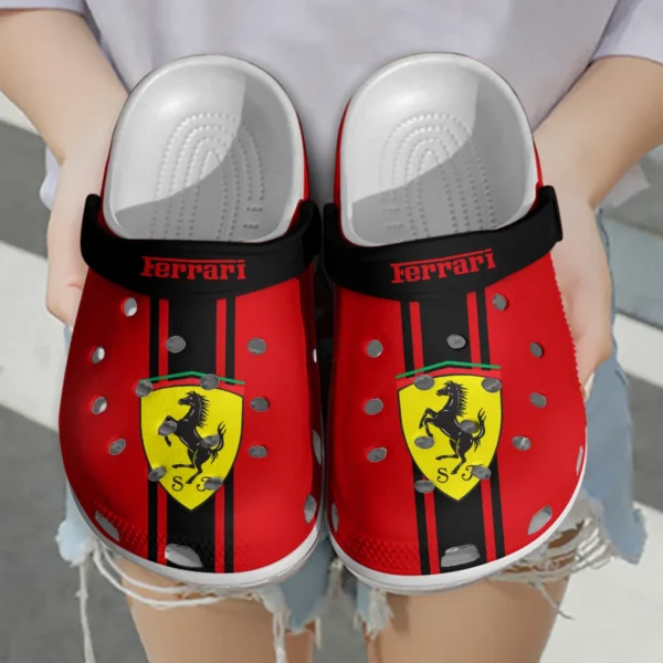 Ferrari F1 Crocs - Waterproof Odor-resistant Antimicrobial BL6425A2FRR - Black - Image 3