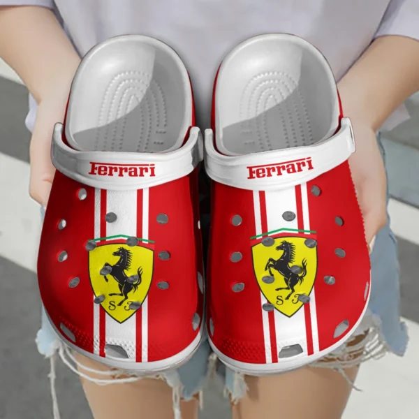 Ferrari F1 Crocs - Waterproof Odor-resistant Antimicrobial BL6425A1FRR - White - Image 3