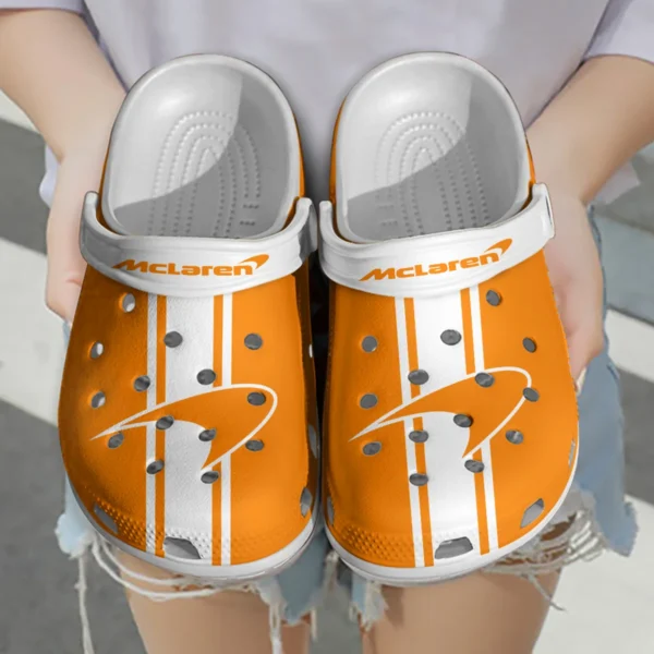 McLaren F1 Crocs - Waterproof Odor-resistant Antimicrobial BL6425A1MCL - White - Image 3