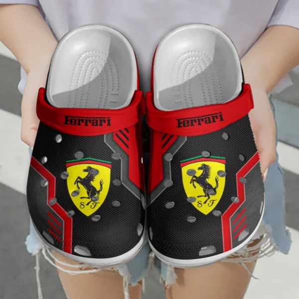 Ferrari F1 Crocs - Waterproof Odor-resistant Antimicrobial BL6425A3FRR - Black - Image 3